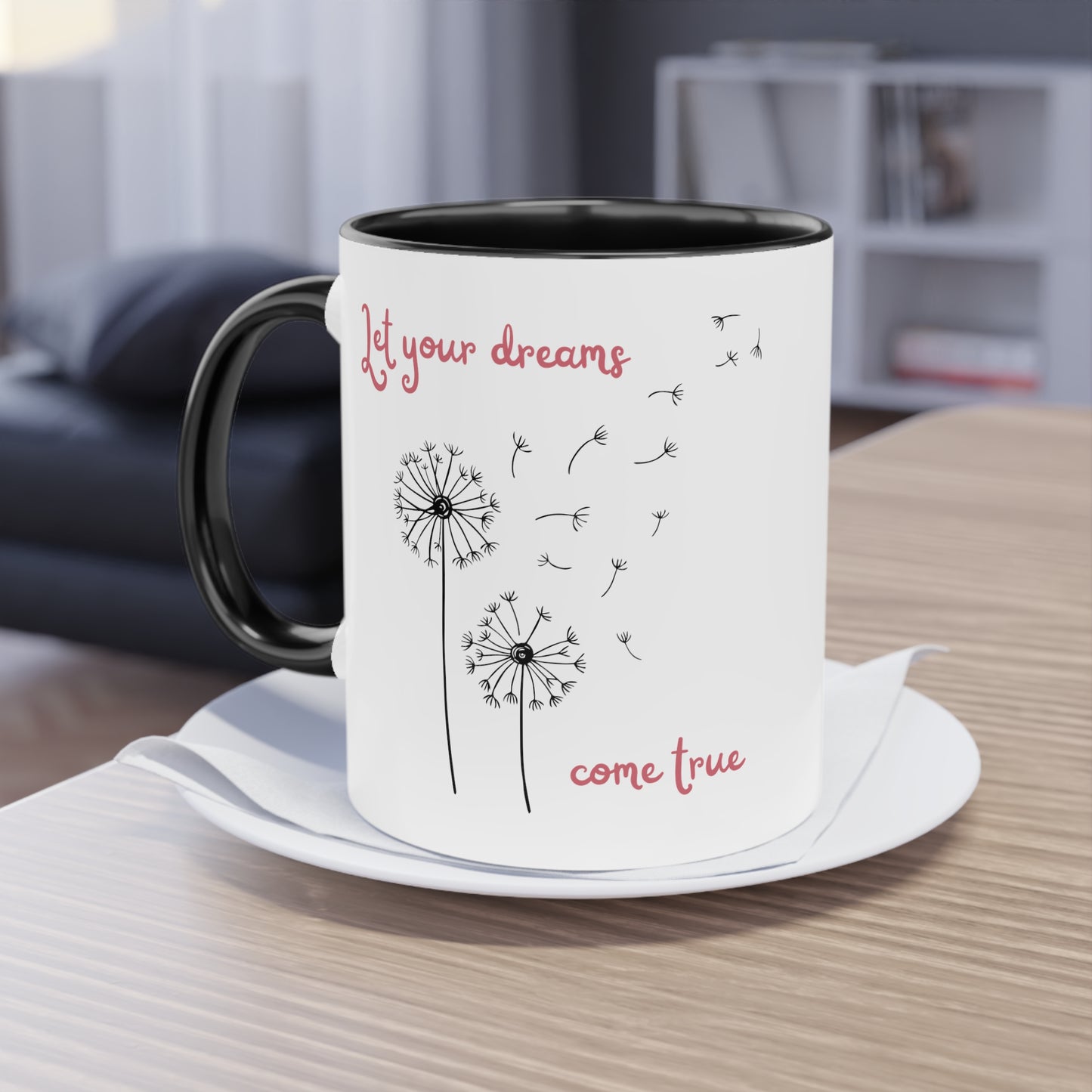 Let your dreams come true - Zwei-Ton-Kaffeetasse