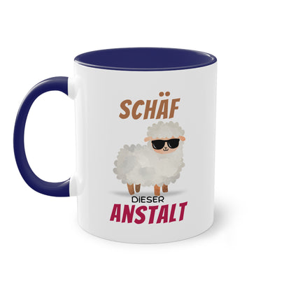 Schäf dieser Anstalt - Zwei-Ton-Tasse