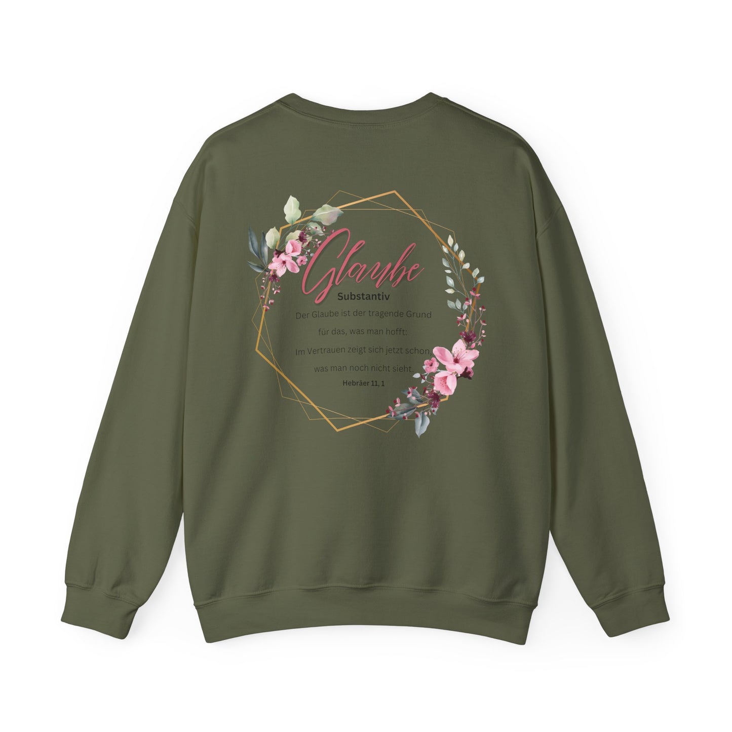 Glaube Substantiv (rosa) - Sweatshirt