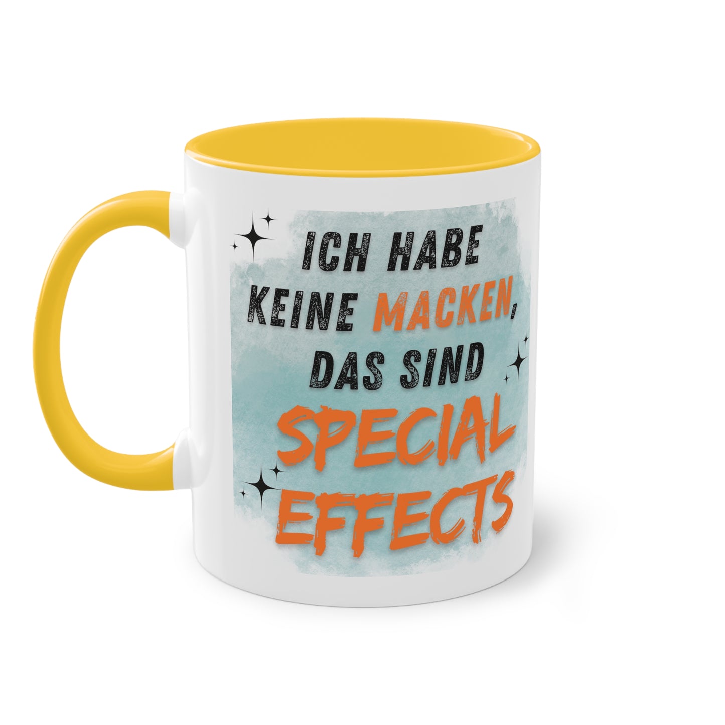 Ich habe keine Macken - Zwei-Ton-Kaffeetasse