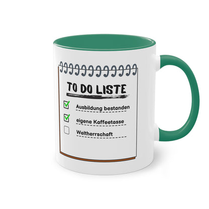 To Do Liste - Zwei-Ton-Kaffeetasse