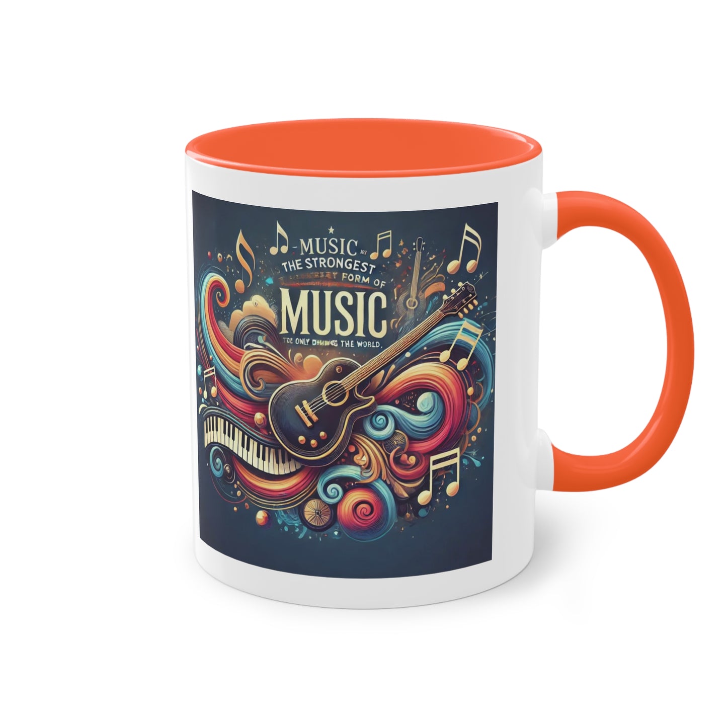 Music the strongest - Zwei-Ton-Kaffeetasse