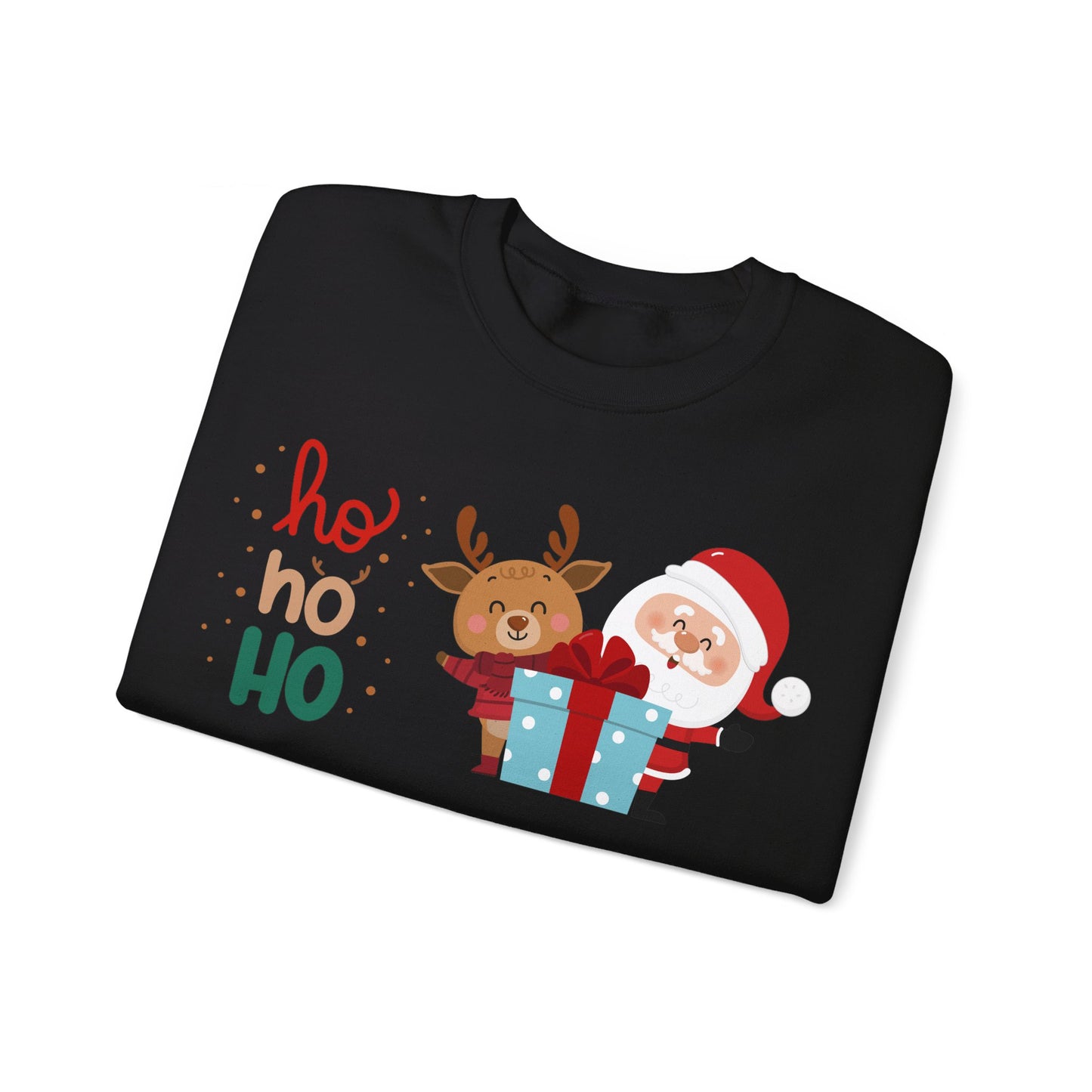 Ho ho ho Rentier und Santa  - Unisex Sweatshirt