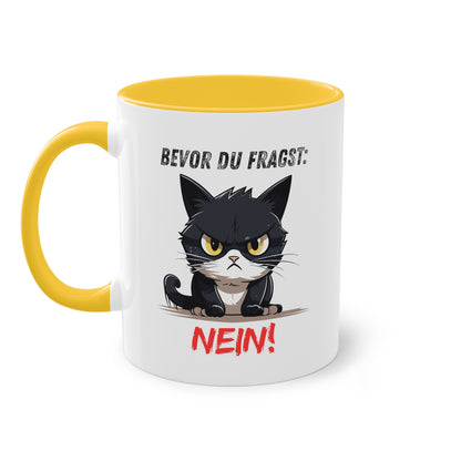 Bevor Du fragst: Nein! - Zwei-Ton-Kaffeetasse