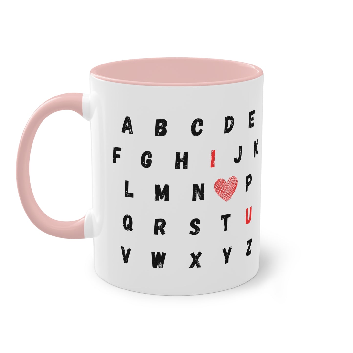 ABC I love you - Zwei-Ton-Kaffeetasse