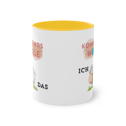 Komme was Wolle ich schaffe das - Zwei-Ton-Kaffeetasse