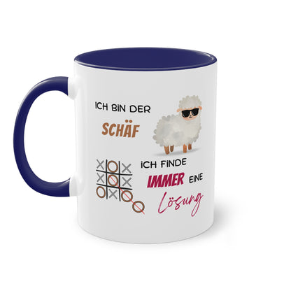 Ich bin der Schäf. Ich finde immer eine Lösung - Zwei-Ton-Tasse
