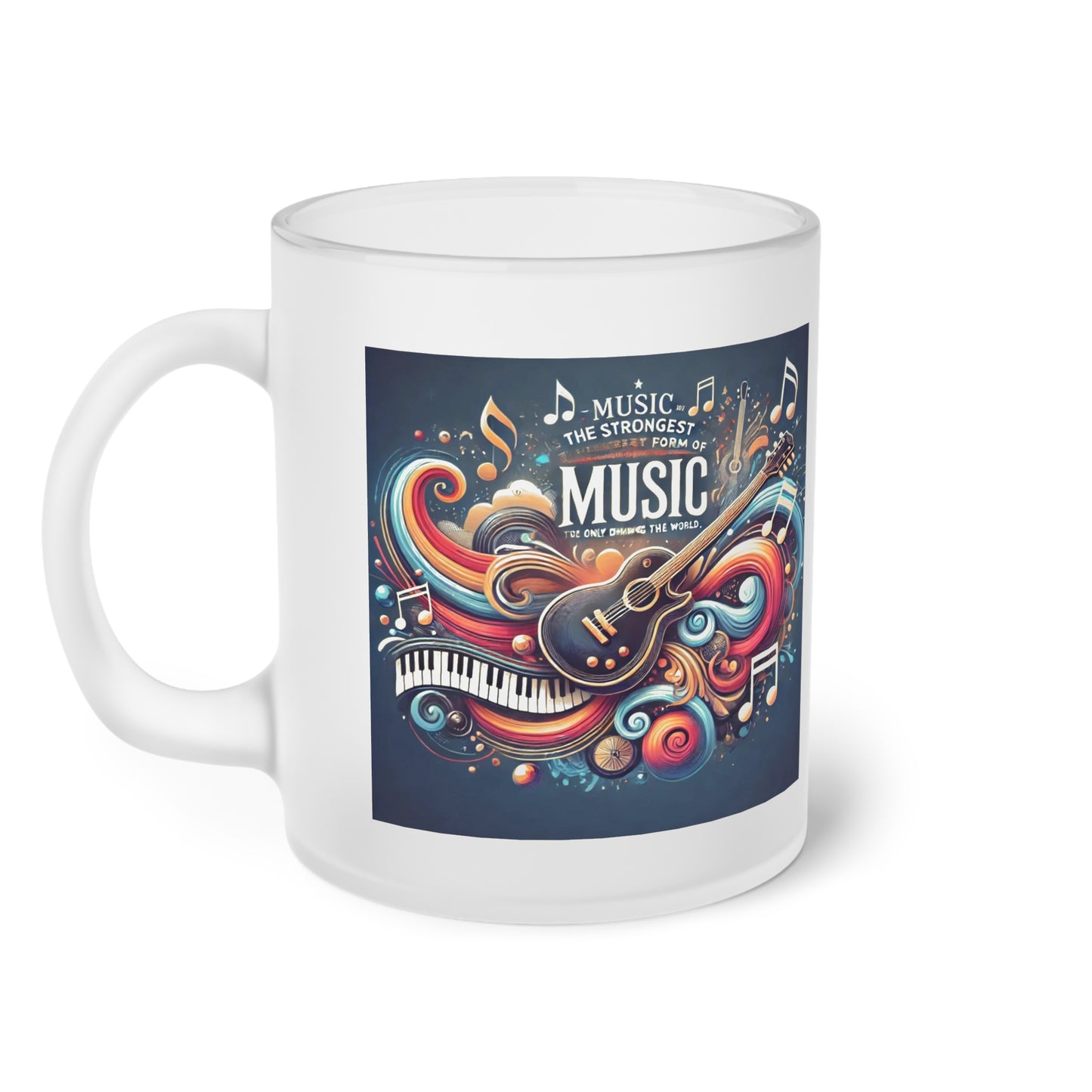 Music is the strongest (2) - Milchglas Tasse