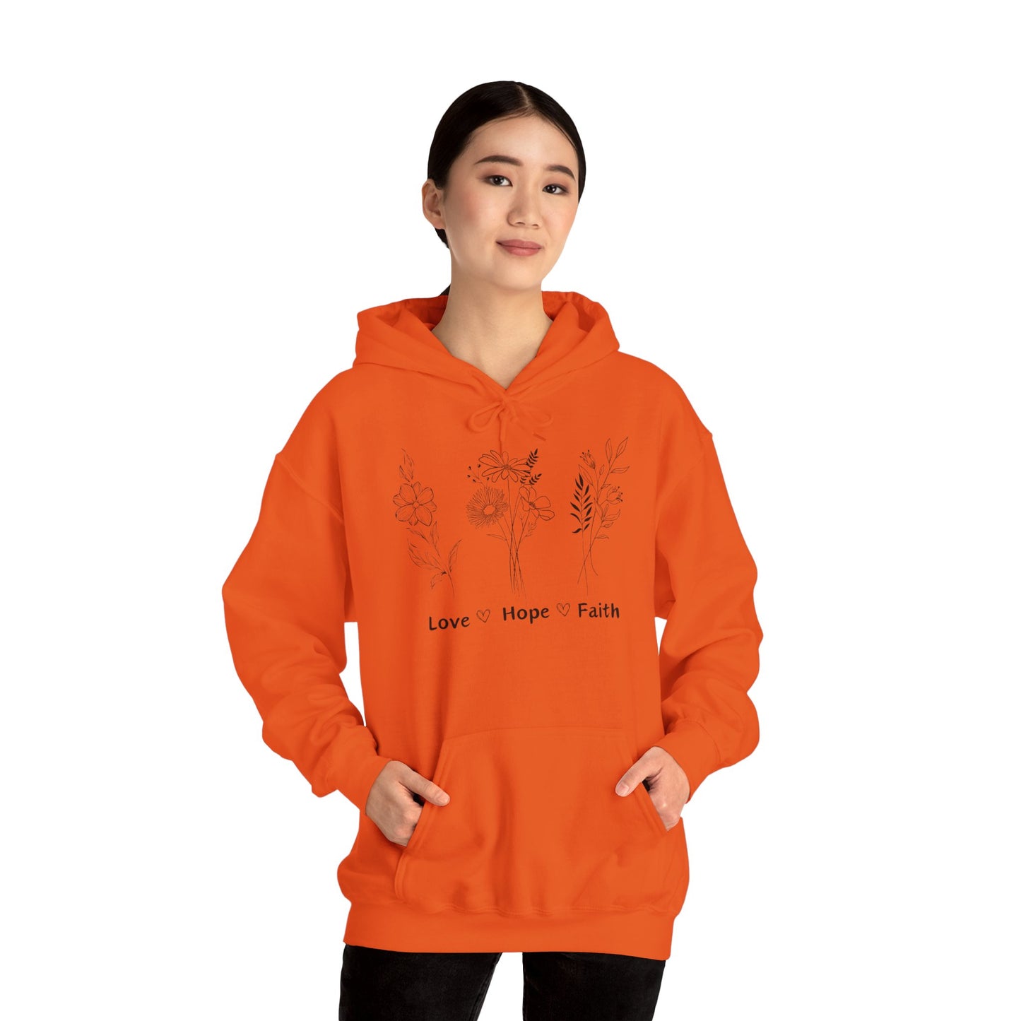 Unisex Hoodie - Glaube, Liebe, Hoofnung