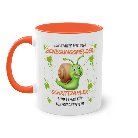 Ich starte mit dem Bewegungsmelder - Zwei-Ton-Kaffeetasse