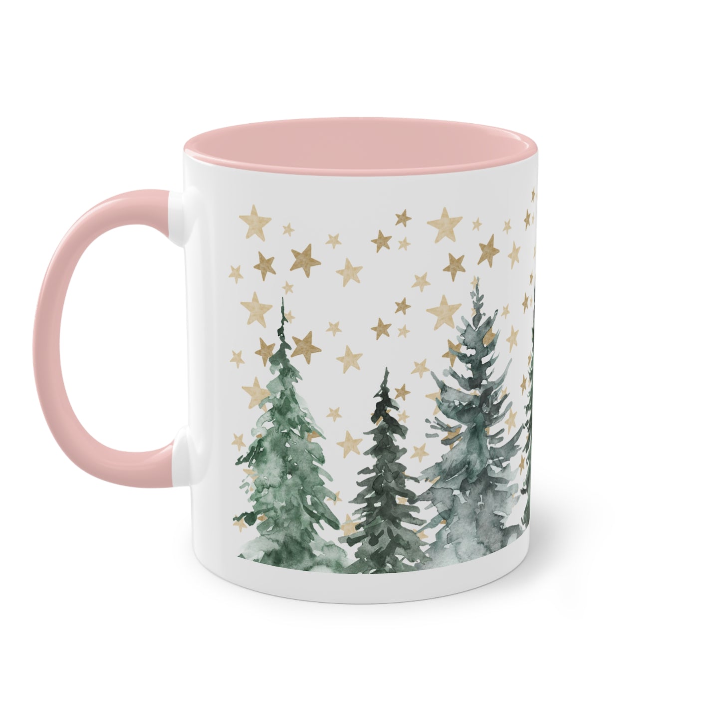 Tannenbaumlandschaft - Zwei-Ton-Kaffeetasse