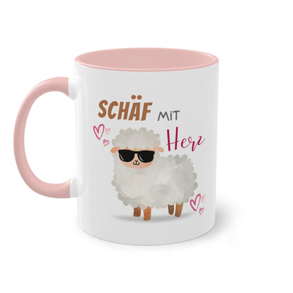 Schäf mit Herz - Zwei-Ton-Tasse
