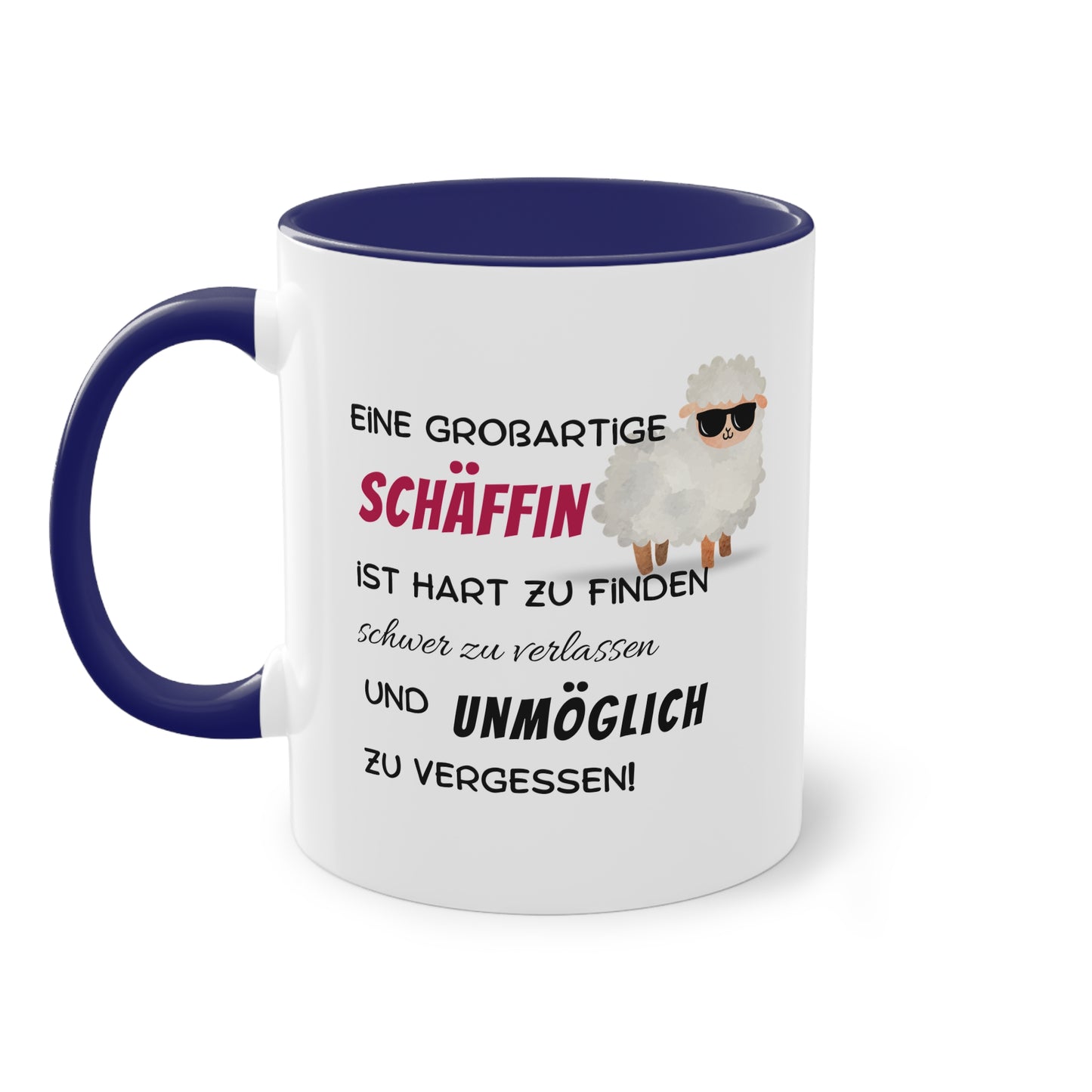 Eine großartige Schäffin ist hart zu finden, schwer zu verlassen und unmöglich zu vergessen - Zwei-Ton-Tasse