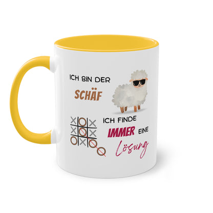 Ich bin der Schäf. Ich finde immer eine Lösung - Zwei-Ton-Tasse
