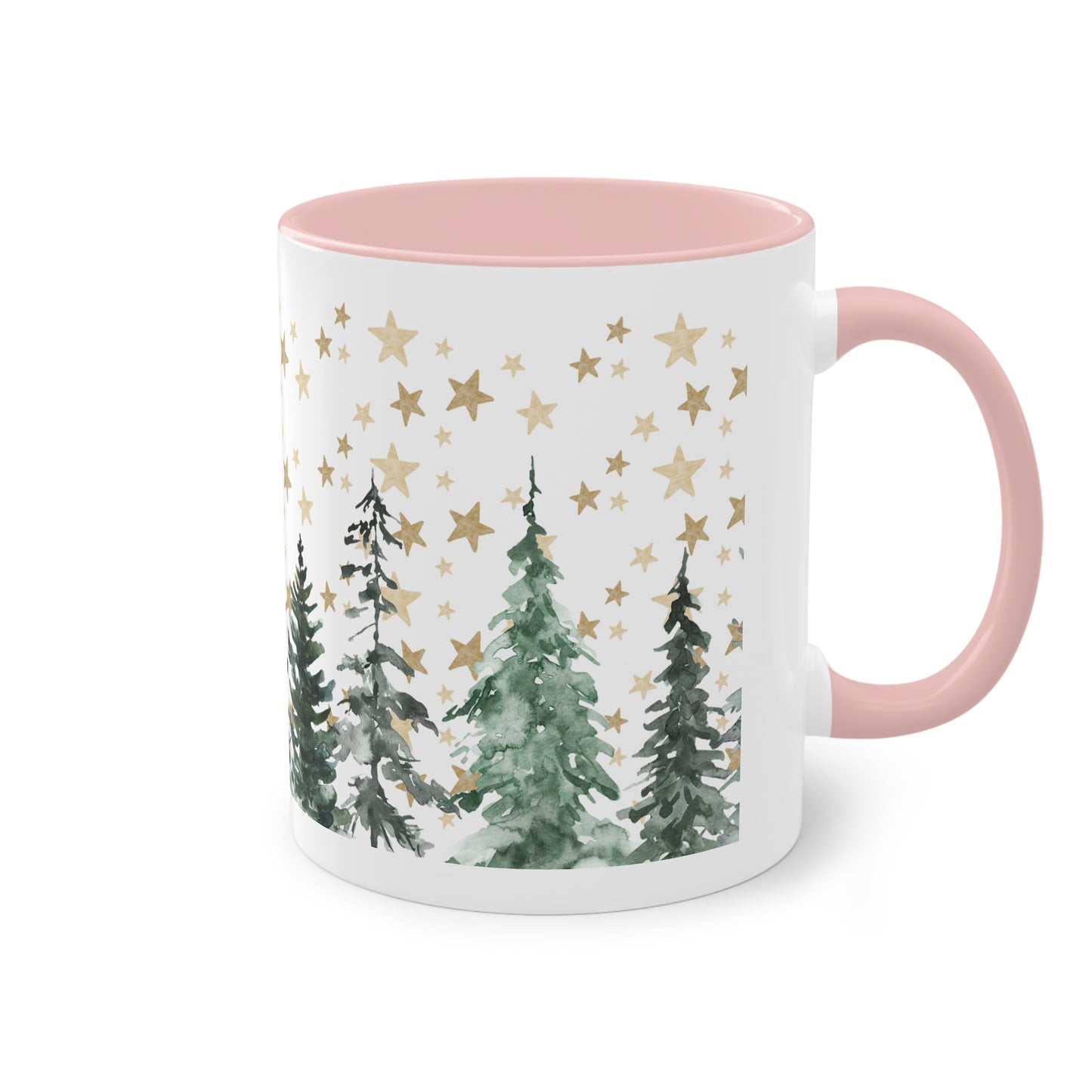 Tannenbaumlandschaft - Zwei-Ton-Kaffeetasse