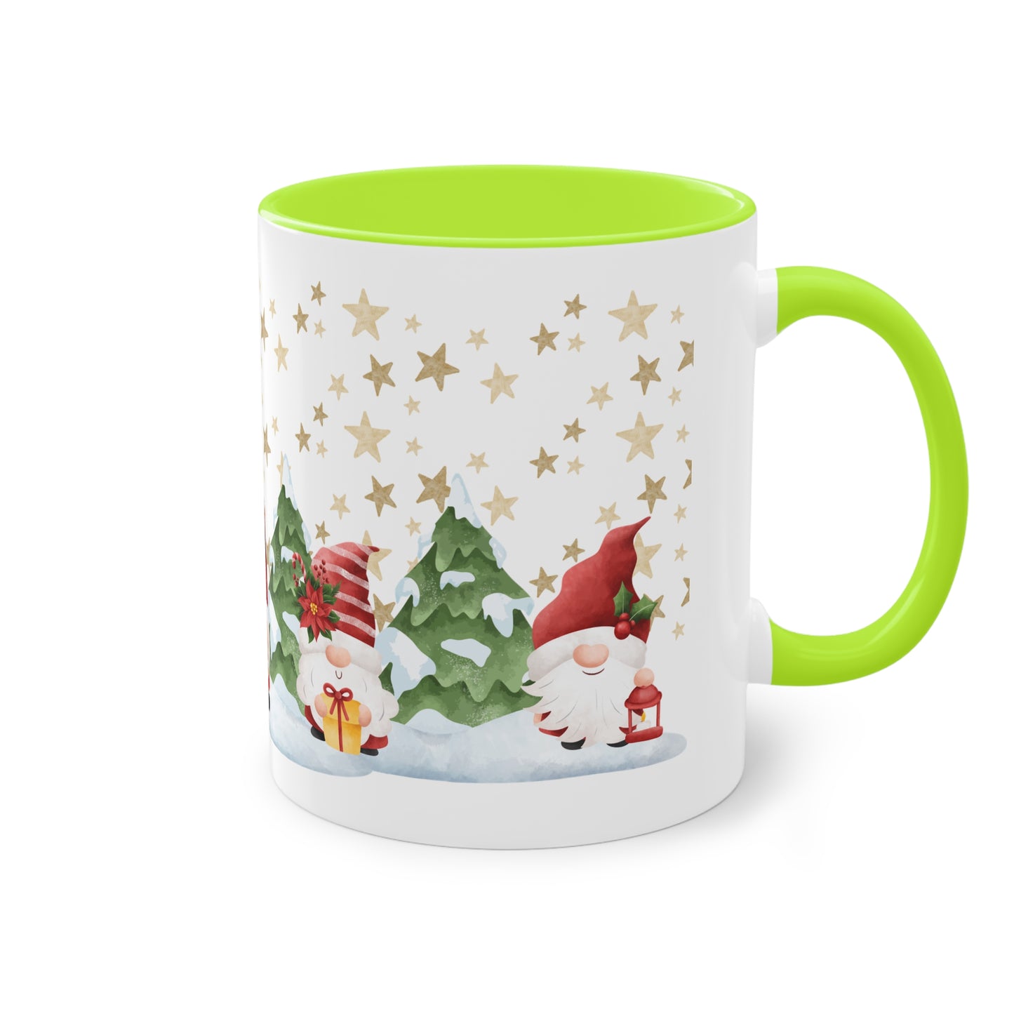 Wichtel, merry Christmas! - Zwei-Ton-Kaffeetasse