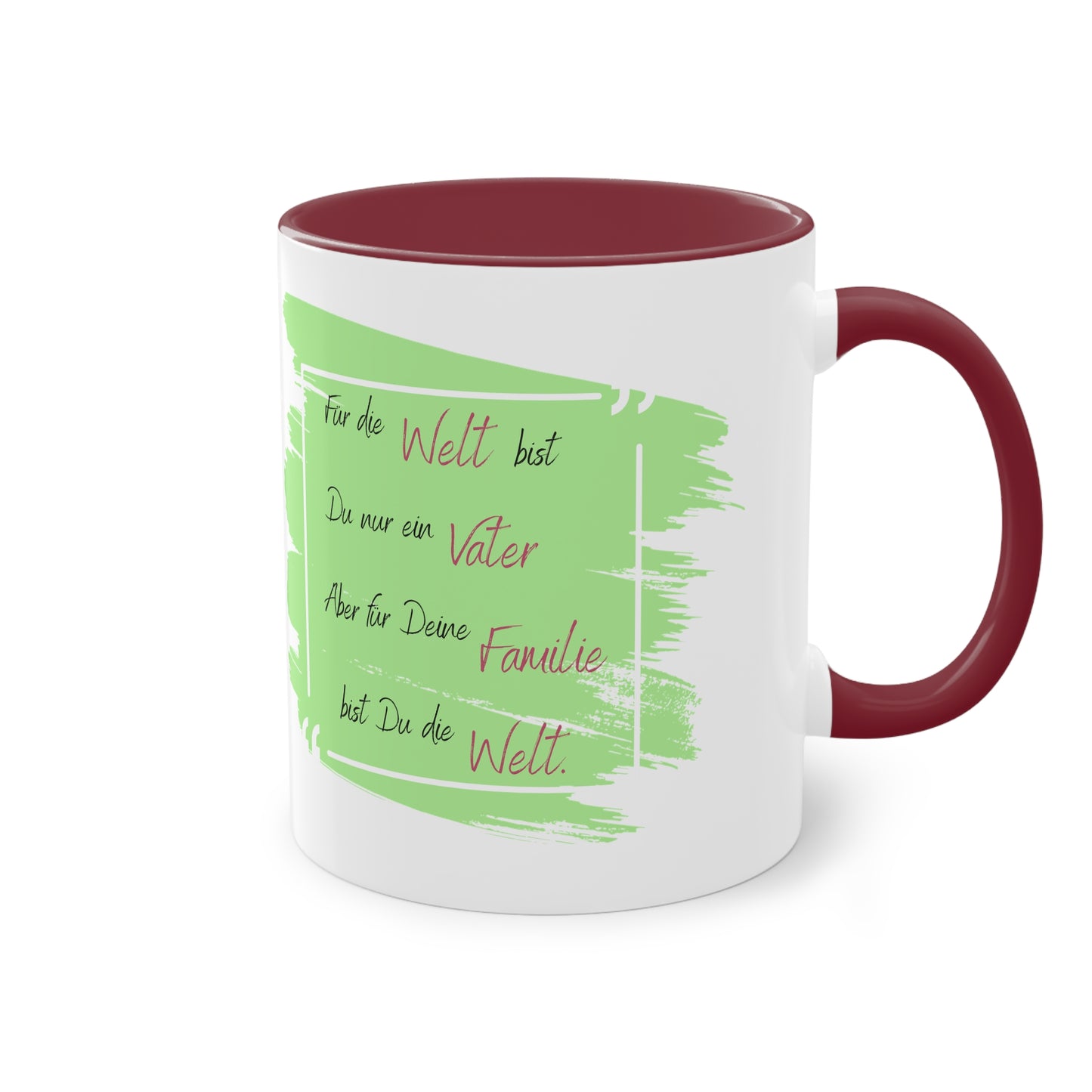 To the world you are just a father but to your family - two tone coffee mug