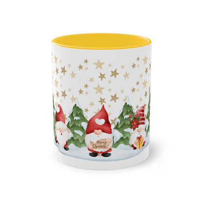 Wichtel, merry Christmas! - Zwei-Ton-Kaffeetasse