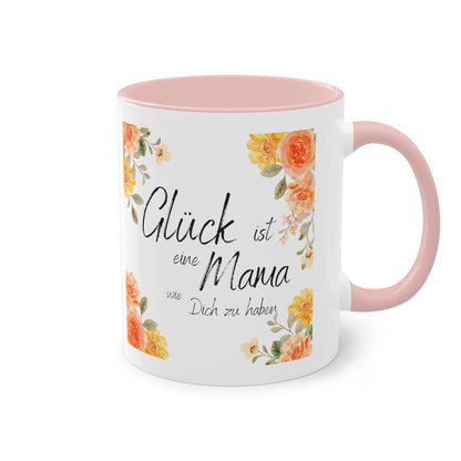 Glück ist eine Mama, wie Dich zu haben - Zwei-Ton-Kaffeetasse