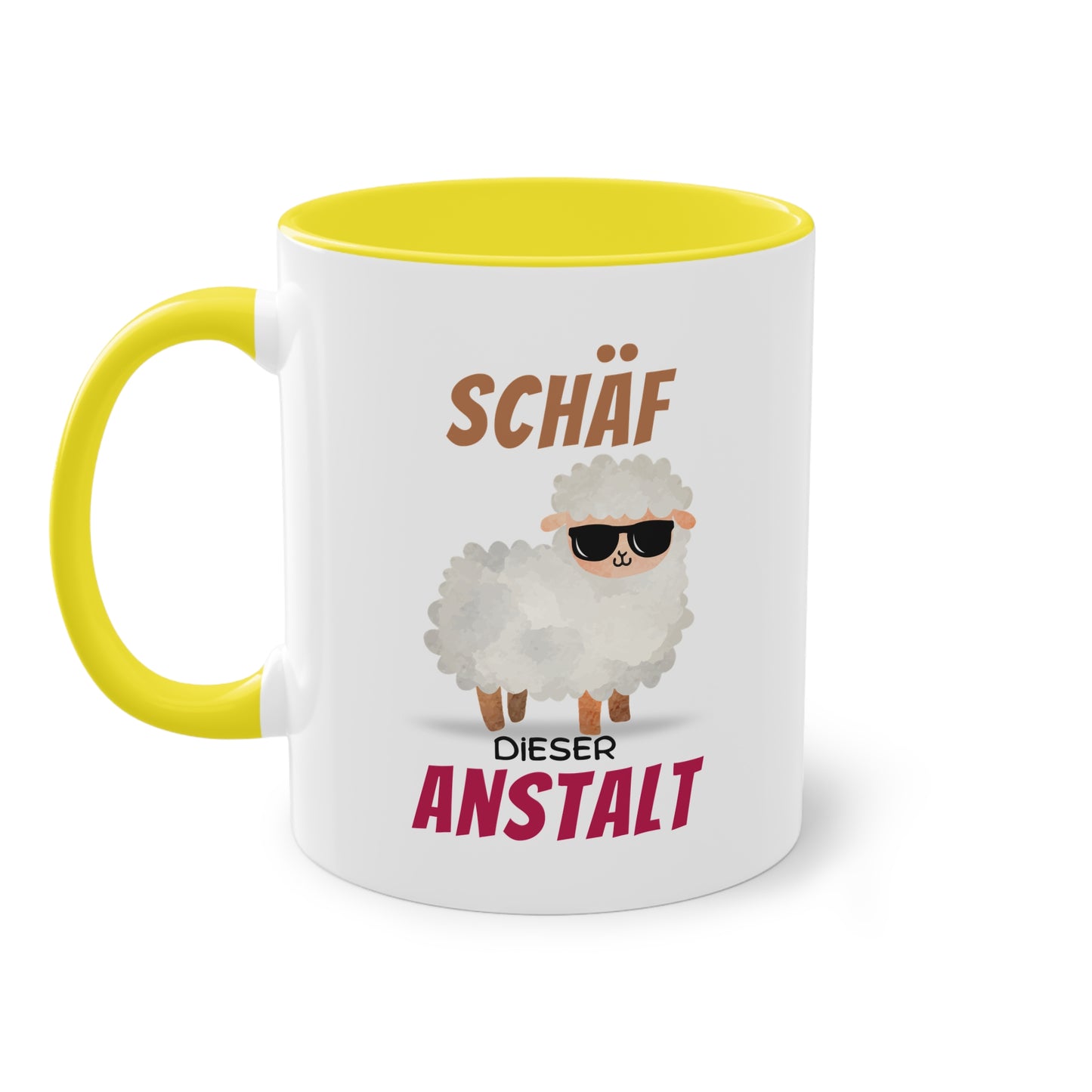 Schäf dieser Anstalt - Zwei-Ton-Tasse