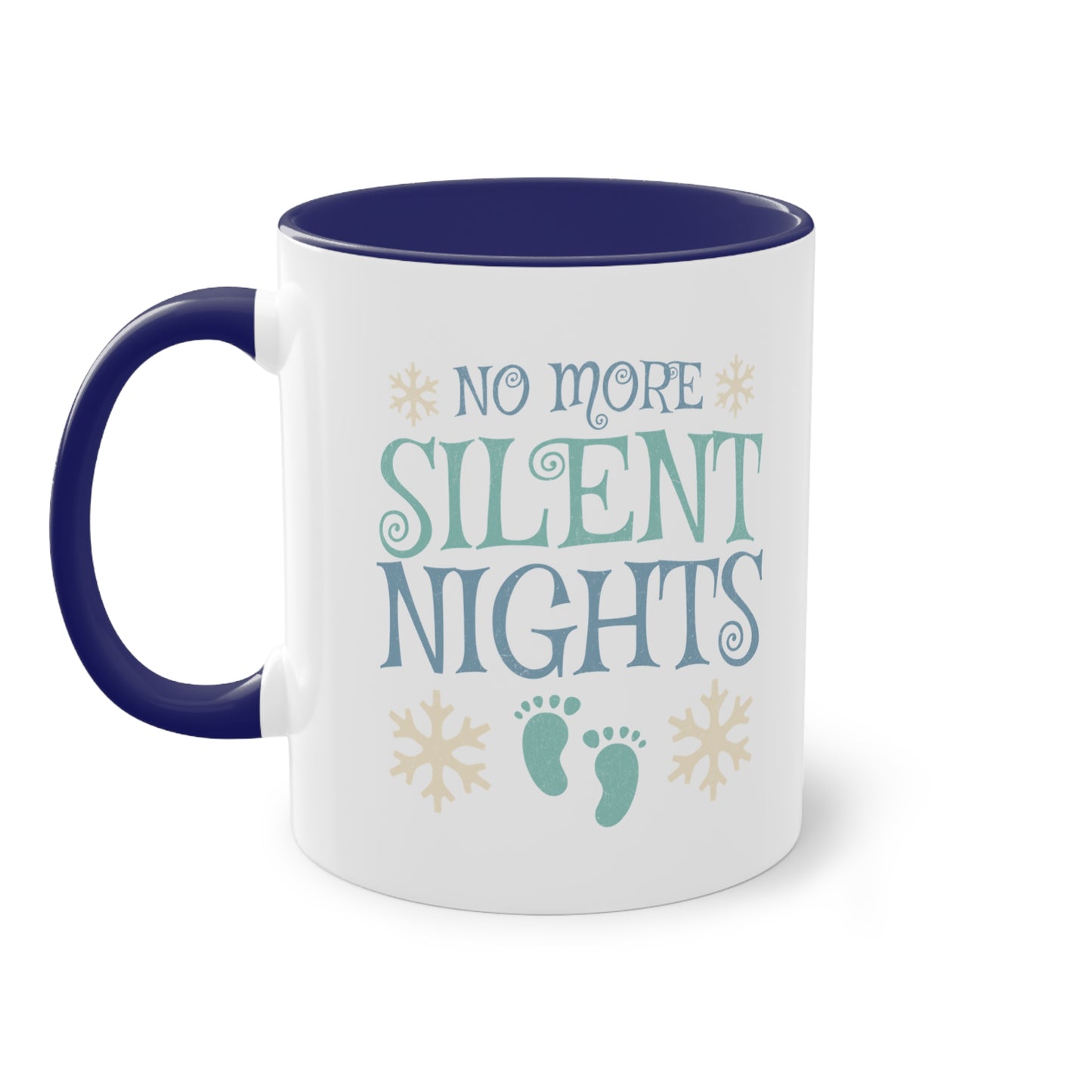 No more silent nights - Zwei-Ton-Kaffeetasse