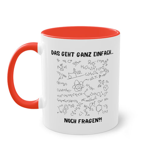 Das geht ganz einfach. Noch Fragen?! - Zwei-Ton-Kaffeetasse