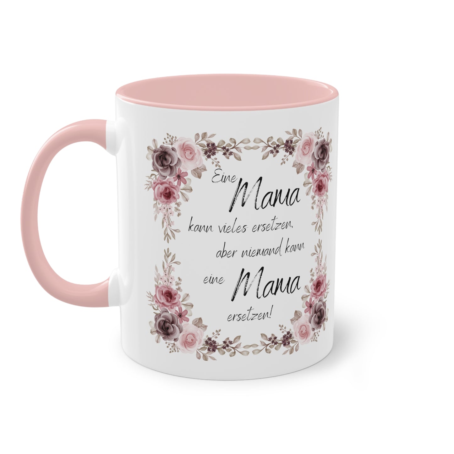 Eine Mama kann vieles ersetzen, aber niemand kann eine Mama ersetzen - Zwei-Ton-Kaffeetasse