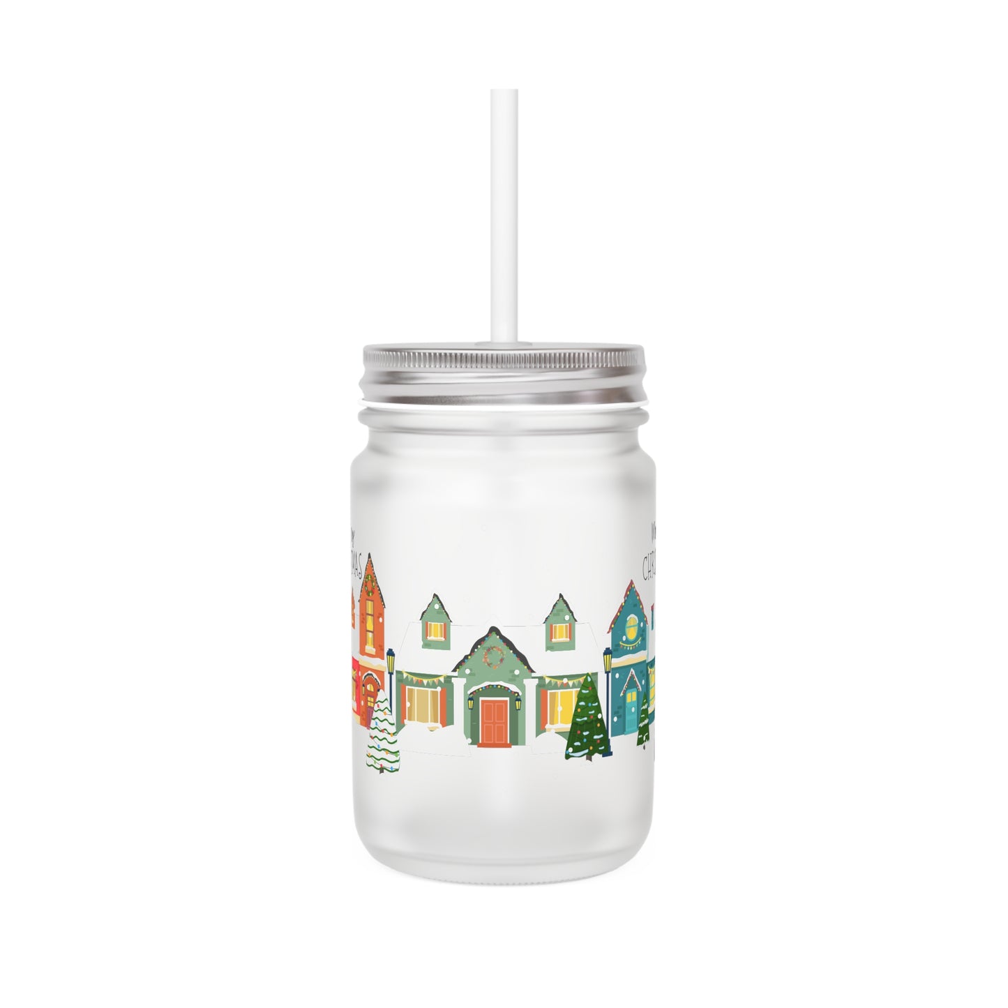 Merry Christmas Landschaft - Mason Jar