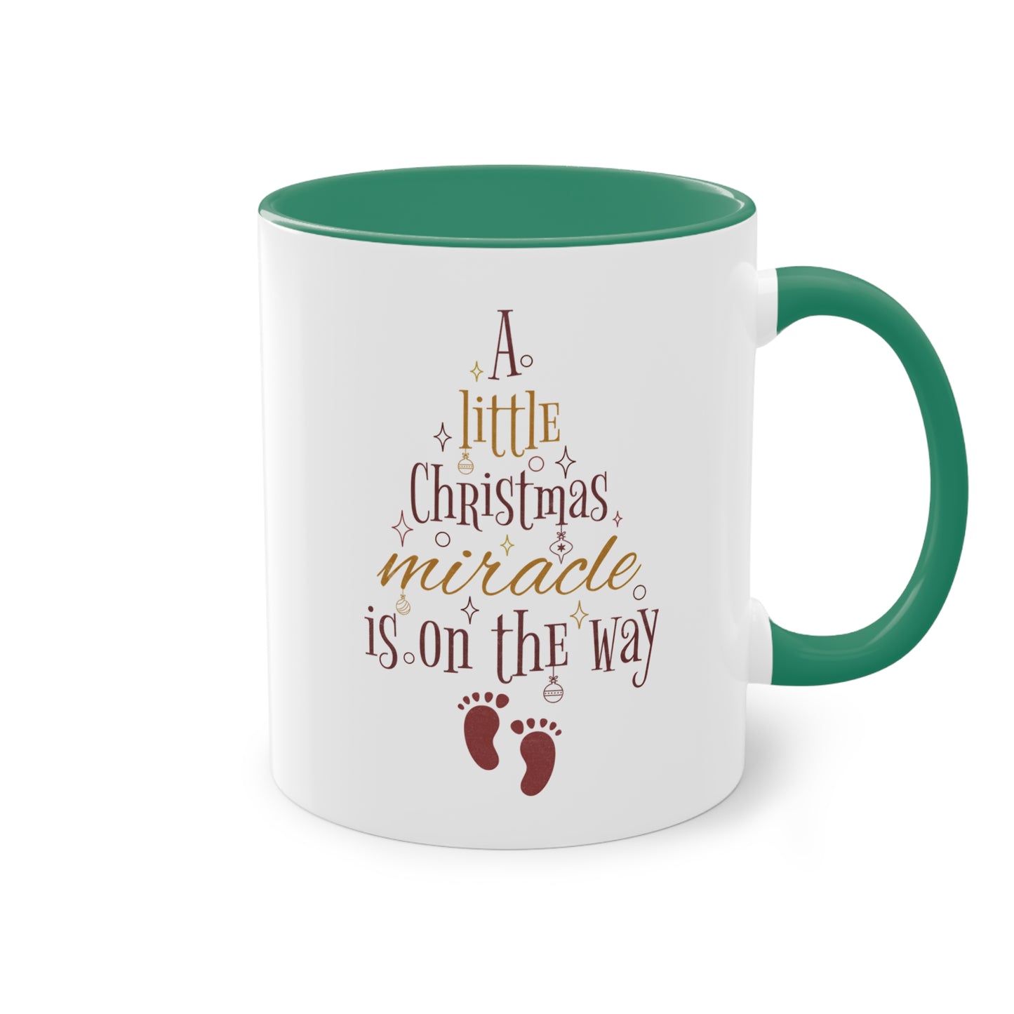 A little Christmas miracle - Zwei-Ton-Kaffeetasse