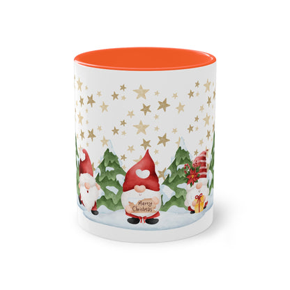 Wichtel, merry Christmas! - Zwei-Ton-Kaffeetasse