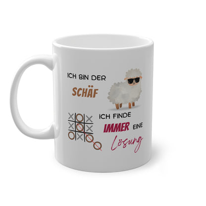 Ich bin der Schäf. Ich finde immer eine Lösung - Kaffeetasse
