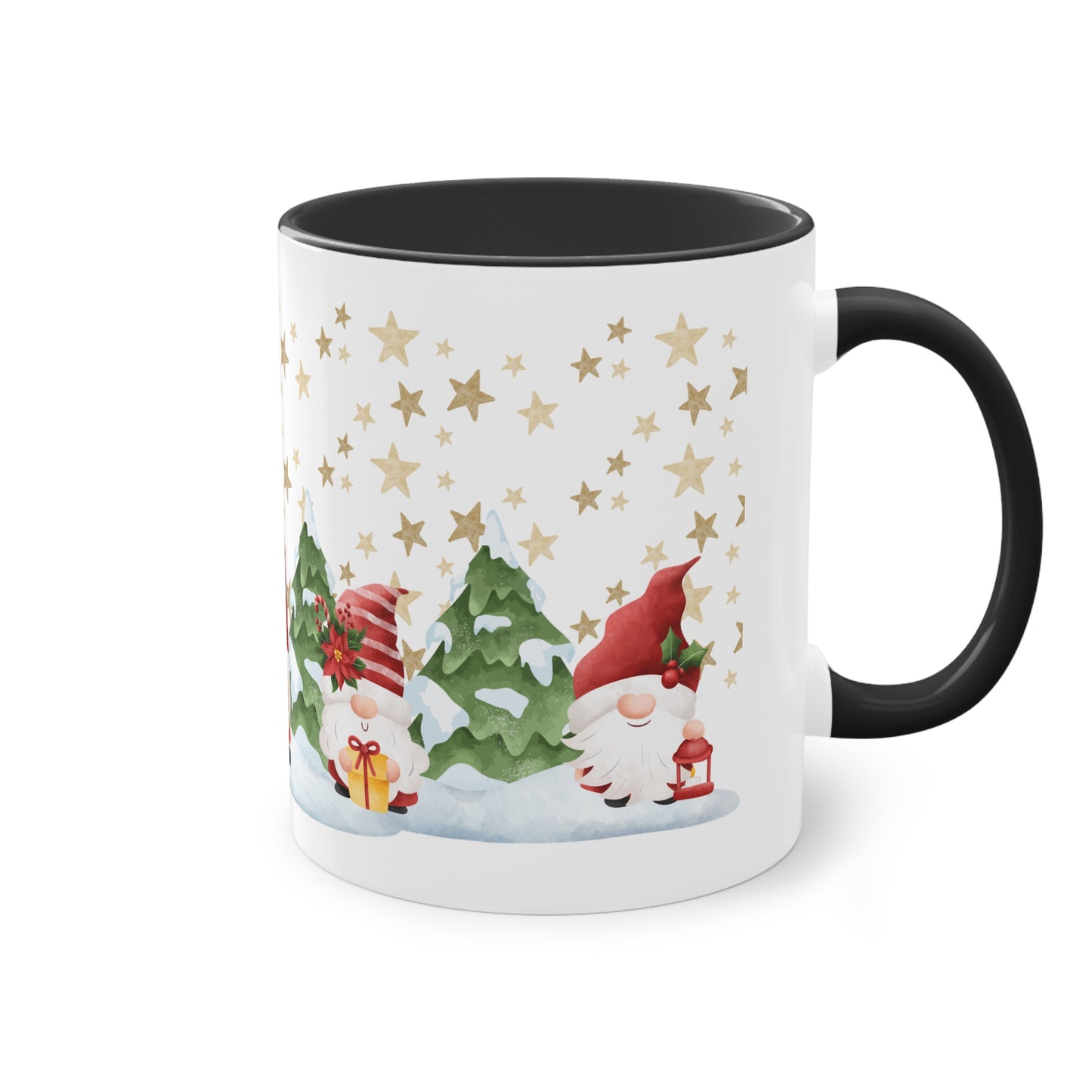 Wichtel, merry Christmas! - Zwei-Ton-Kaffeetasse