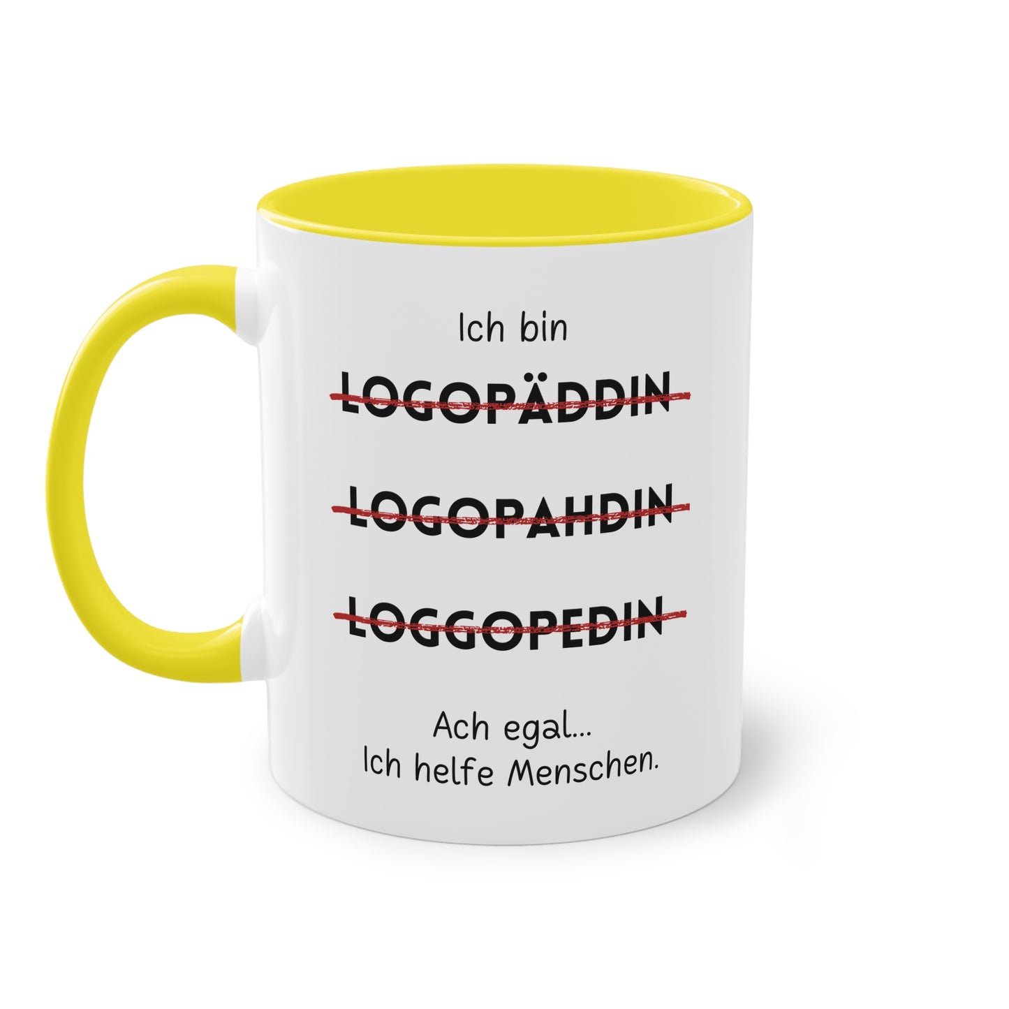 Ich bin Logopädin - Zwei-Ton-Tasse