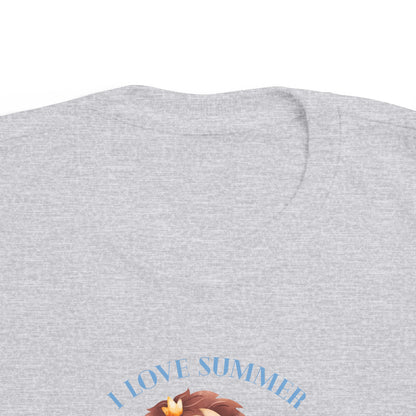 I love summer (Ich liebe den Sommer) - Kleinkind-T-Shirt aus Feinjersey