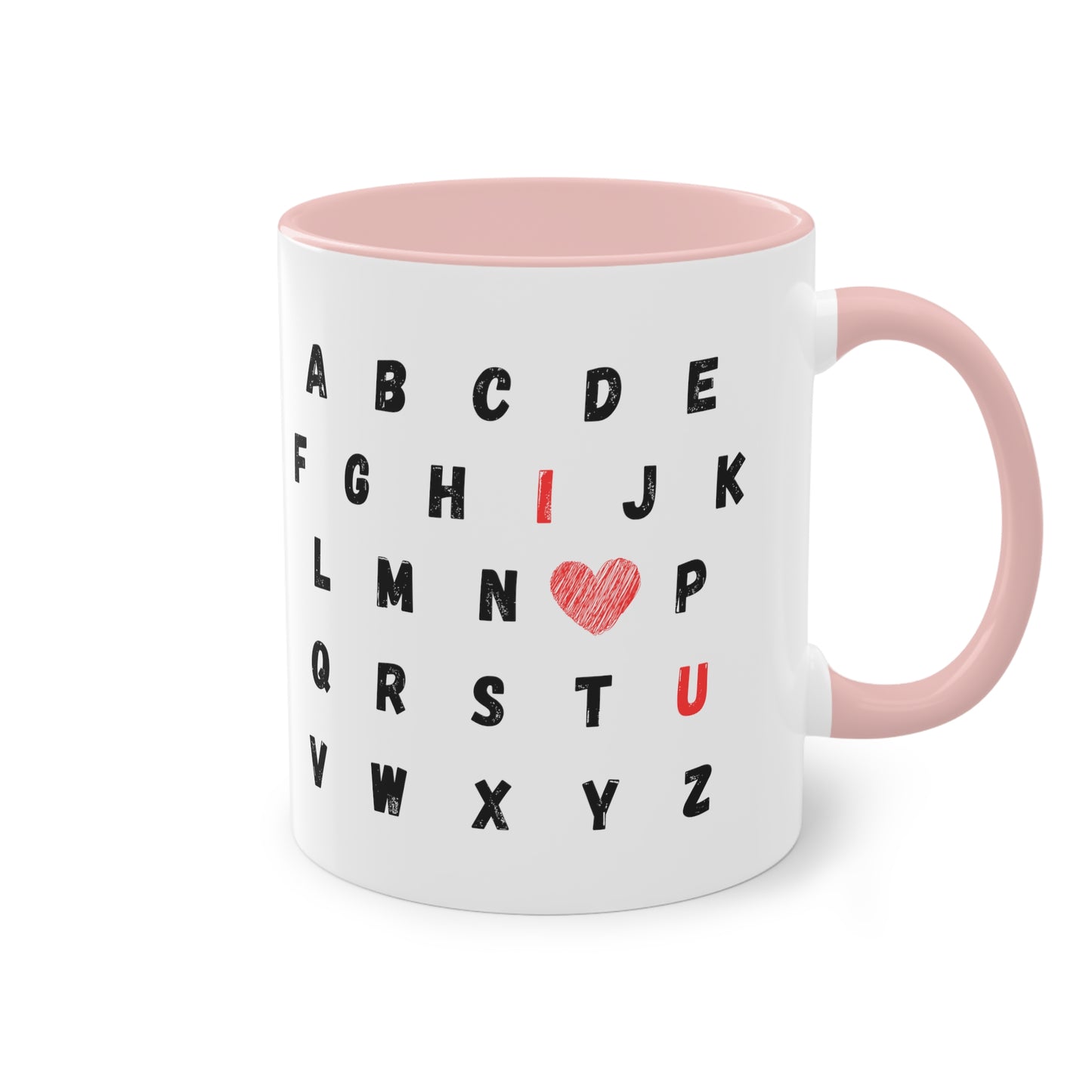 ABC I love you - Zwei-Ton-Kaffeetasse