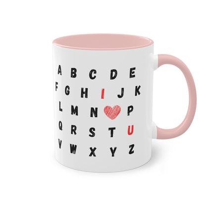 ABC I love you - Zwei-Ton-Kaffeetasse