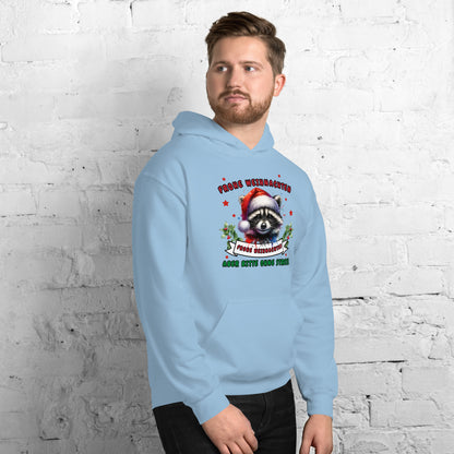 Weihnachts-Waschbär - Frohe Weihnachten, aber bitte ohne Stress! - Kapuzenpullover