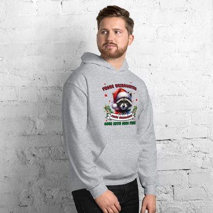 Weihnachts-Waschbär - Frohe Weihnachten, aber bitte ohne Stress! - Kapuzenpullover